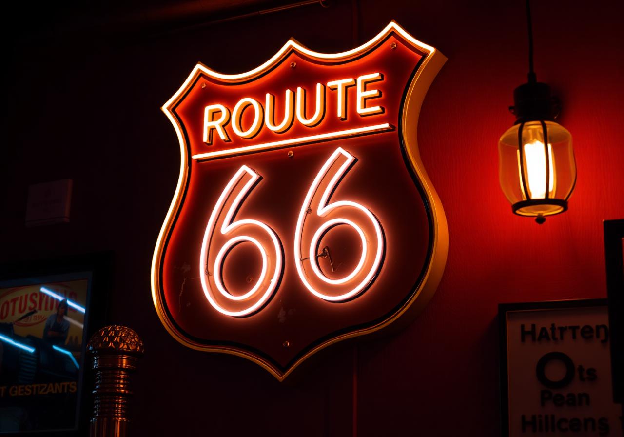Route 66 Night — Americana